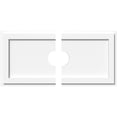 thumbnail image 1 of Ekena Millwork CMP28X14RE2-04000 4 in. ID x 9.75 in. Rectangle Architectural Grade Médaillon de Plafond Contemporain PVC - 2 Pièces, 1 of 3