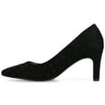 thumbnail image 3 of Journee Womens Scylee Slip On Stiletto Pointed Toe Pumps, Widths Available, 3 of 9