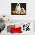 thumbnail image 4 of Nawypu  Vintage Photography Halloween Pumpkin and Ghost Dogs Canvas Wall Art, 24 x 30, Design by Artist Daphne Polselli, 4 of 4