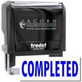 thumbnail image 1 of Large Self-Inking Completed Stamp, Trodat Printy 4913, Press and Print Stamping, Impression Size 7/8" x 2-1/4", Up to 10,000 Impressions - Blue Ink, 1 of 10