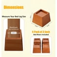 thumbnail image 2 of 3 Inch Pine Wood Furniture Risers For Beds, Sofas And More, 2 of 6