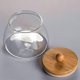 thumbnail image 2 of 2PCS Bamboo Glass Transparent Storage Jar Transparent Candy Storage Jar, 2 of 4