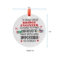 thumbnail image 5 of Bridge Engineer Christmas Ornament, Xmas Hanging Ornament, Mother’S Day Ornament, Valentine Ornament Gift, Celebration Hanging Decor, Keepsake 2025, 5 of 5