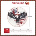 thumbnail image 2 of Xecao American Flag Eagle Art Pattern Christmas Tree Skirt Round Xmas Tree Mat Base Cover for Holiday Home Decorations-36", 2 of 6