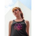 thumbnail image 2 of I Love You With Hearts Tank Women -Image by Shutterstock, Female Small, 2 of 4