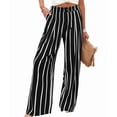 thumbnail image 3 of Women'S Pants Casual Button Up High Waisted Wide Leg Trousers Black L, 3 of 7