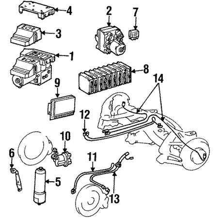 Genuine OE Mercedes-Benz Control Module - 129-545-27-32