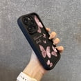 thumbnail image 5 of Funda de silicona con diseño de mariposa retro para iPhone 16, 15, 14 Pro Max Plus, 11, 12, 13 Pro, XS, 7, 8 Plus, SE, 2, X, XR, a prueba de golpes, 5 of 5
