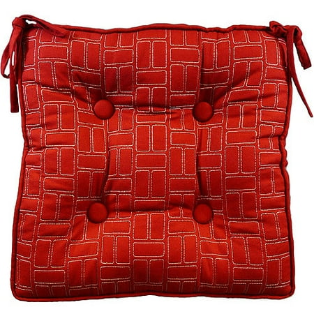Arlee Niko Tie-Back Deco Chair Pad, Set of 4, Assorted Colors