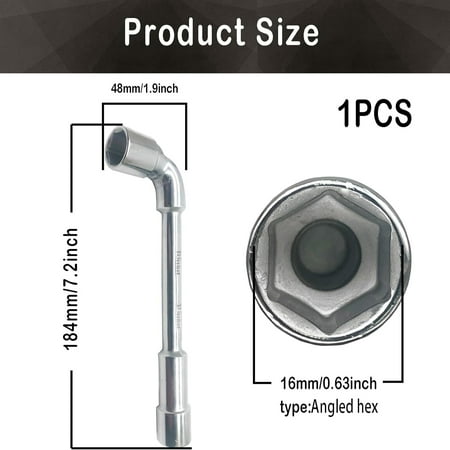 

Durable High Quality Professional Grade Chrome Plated L Shaped Metric Angled Hex Socket Wrench - Precision Efficient Tool for Double Ended Repair Work - Crafted from 45 Carbon Steel with