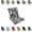 Gray Leaves, variant on Eurhowing Waterproof Patio Rocking Chair Cushions 1-Piece, 3" Thick Outdoor Chair Cushion with Ties, Non-Slip Seat Pad for Garden Lawn Furniture, 1Pack, Gray Leaves