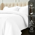 thumbnail image 5 of Superior Egyptian Cotton Duvet Cover Set, Full/ Queen, White, 5 of 8