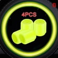 thumbnail image 1 of HLONK 4PCS Glow In Dark Car Valve Caps Tyre Valve Stem Air Dust Rim Cover Accessories F3T6, 1 of 9