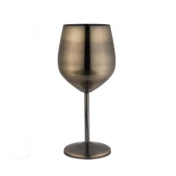 Shatter-resistant stainless steel wine glass, shatter-resistant wine glass, goblet, durable beverage bar tools (Matt three-piece set)