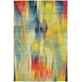 thumbnail image 2 of Unique Loom Amber Lyon Rug Multi/Blue 4' 1" x 6' 1" Rectangle Abstract Contemporary Perfect For Living Room Bed Room Dining Room Office, 2 of 7