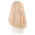 thumbnail image 2 of Peluca para cosplay, rubia platino, recta, con flequillo, 40 cm, 2 of 3
