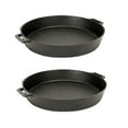 thumbnail image 1 of Bayou Seasoned Large 20 Inch Cast Iron Cooking Cookware Skillet Pan (2 Pack), 1 of 3