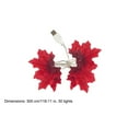 thumbnail image 3 of WLOELOEW Thanksgiving Red Maple Leaf Led String Lights Usb Powered 3 Meters 30 Lights Plastic Fall Harvest Home Decoration For Thanksgiving D, 3 of 9