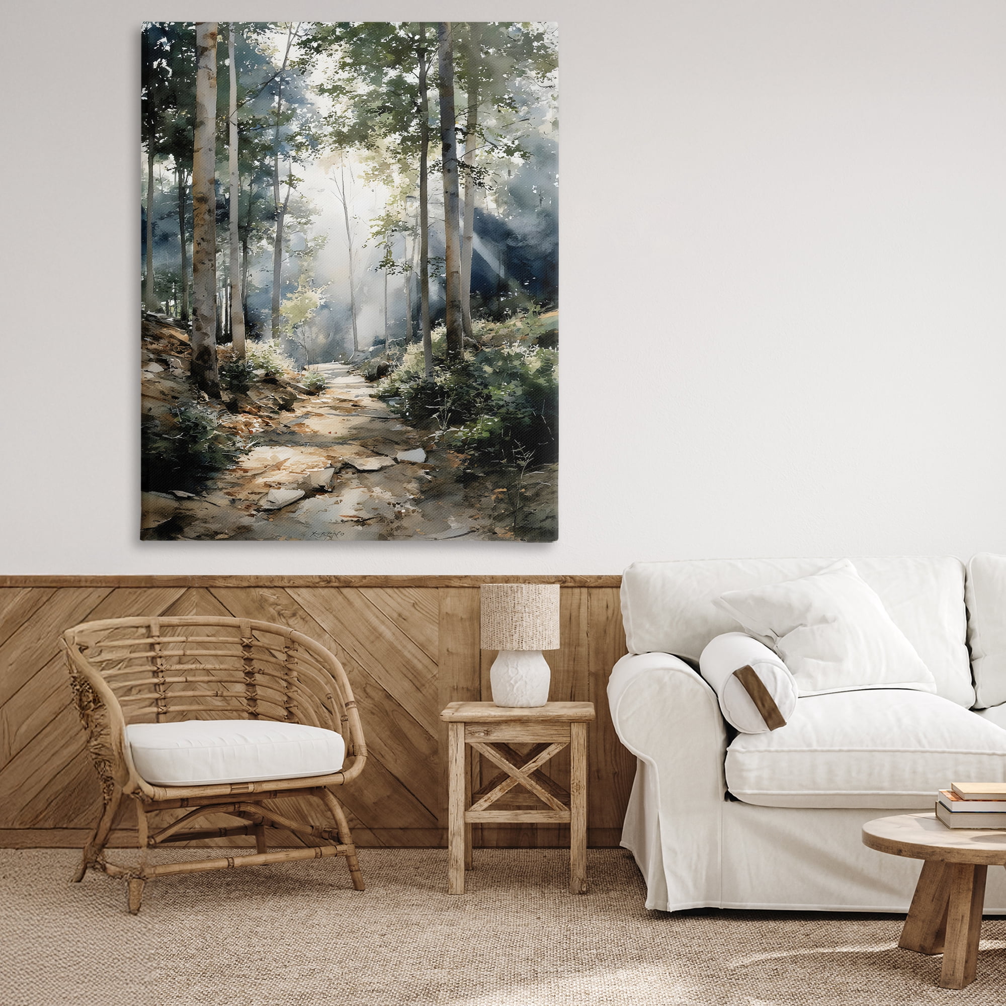 Stupell Industries Through The Woods Pathway Canvas Wall Art, design by Franklyn Gregory