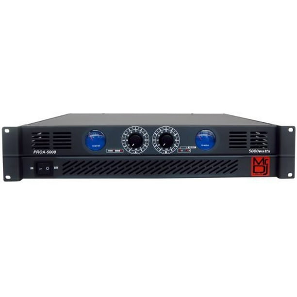 Mr. Dj PROA5000 PRO Series Power Dj Amplifier with 2 Channels and 5000 Watts Peak Momentary