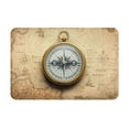 thumbnail image 2 of Goofa 16"x24" Inches Magnetic Old Compass On World Map Doormats for Outdoor Entrance - Non-Slip Welcome Mat, Heavy Duty Door Mats Outdoor, Spring Doormat, 2 of 9