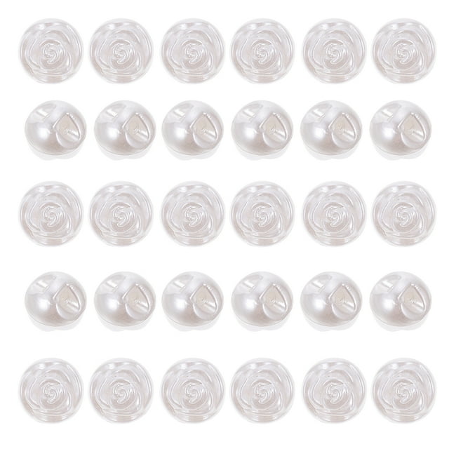 Shisuyan 50Pcs Sweater Buttons Decorative Shirt Buttons DIY Rose Shape Clothing Buttons