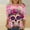 Multicolor#02, variant on Miqool Shirts for Women Day of Dead T-Shirts Skull Skeleton Print 3/4 Sleeve Tops Sweatshirt