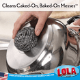 thumbnail image 4 of Lola L430 Stainless Steel Scourers, 2 Pads, 4 of 7