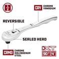 thumbnail image 3 of Powerbuilt 1/2 Inch Drive 90 Teeth Pro Tech (XT90) Professional Ratchet - 649939, 3 of 6