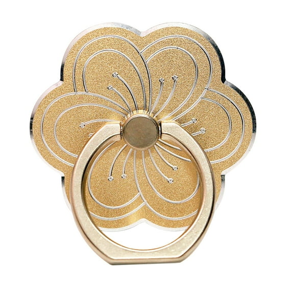 Cell Phone Ring Holder Flower Shape Phone Ring Holder Metal Finger Grip Finger Kickstand 360° Rotation Universal Finger Ring Phone Grip Compatible with All Smartphone