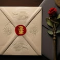thumbnail image 5 of Tea Cup Wax Seal Stamp Vintage Coffee Cups Sealing Stamps 1" Removable Brass Head Seal Stamp with Wooden Handle for Envelope Greeting Card Letters Wedding Invitations Gift Wrapping, 5 of 7