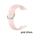 thumbnail image 1 of Accessories Soft Sport Adjustable Bracelet Replacement Watch Band Silicone Wrist Strap 20mm 22mm Strap PINK 22MM, 1 of 1