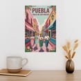 thumbnail image 3 of Vintage Candy Street Wall Art Calle De Los Dulces Puebla Mexico Retro Travel Poster Colorful Shops Canvas Poster, 3 of 8