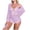 Hot Pink, variant on Pajamas for Women Set 3 Piece Lace Bra and Panty Sets Mesh Breathable Kimono Robe Nightgown Plush Fashion Solid Color Sleepwear Sets