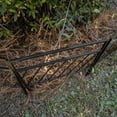thumbnail image 6 of (2 pack) Expert Gardener 18in H x 17.5in W Black Steel Diagonal Garden Border, 6 of 11