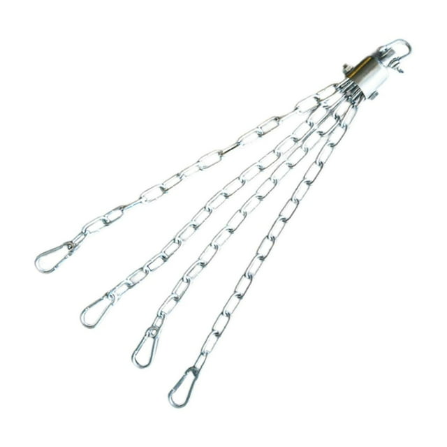 Cadena Giratoria para Saco de Boxeo, Cadenas de Hierro Colgantes de 4 Hebras, Giratorias de 53cm con 4 Ganchos a Presión, Cadena para Saco de Boxeo Pa