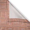 thumbnail image 3 of Ambesonne Tribal Kitchen Curtains, Marks and Strokes Terracotta, 55"x45", Pale Rust Grey and White, 3 of 3