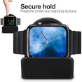 thumbnail image 6 of Elegant Apple Watch Charger Stand Apple Watch for All Series Ultra 49mm 2025 Series 10 46/42mm 9/8/7 45/ 41mm SE2/SE/6/5/4 44/40mm 3/2/1 42/38mm Durable TPU - Gift Boxed - Black, 6 of 8