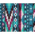 thumbnail image 5 of oneOone Polyester Lycra Turquoise Blue Fabric Tribal Craft Projects Decor Fabric Printed By The Yard 56 Inch Wide, 5 of 6