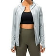 thumbnail image 6 of Aosijia Womens UPF 50+ UV Sun Protection Clothing Zip Up Hoodie Long Sleeve Sun Shirt Fishing Running Athletic Hiking Jacket Outdoor Performance Shirt with Zip Pockets, 6 of 6