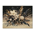 thumbnail image 3 of Designart "Blue White Wildflower Meadow Meadow Beauty" Floral Print on Natural Pine Wood, 3 of 5
