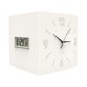 thumbnail image 1 of Reloj de pared esquinero de doble cara, adorno decorativo, reloj digital silencioso para dormitorio Blanco lechoso, 1 of 9