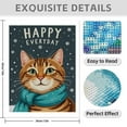 thumbnail image 3 of Diamond Art Kits for Adults - 5d Cat Winter Snowflakes Blue Scarf Diamond Painting for Adults, Diamond Art for Adults Beginners, Diamond Painting Kits for Adults for Home Wall Decor, 3 of 7