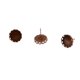 thumbnail image 2 of 20x Pendientes Bases para Cabujón 12 mm en Blanco Cobre, 2 of 6