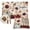Flax Beige, variant on Beige Pumpkins Fall Placemats Set of 4, Thanksgiving Floral Leaves Rustic Birds Washable Wipeable Table Mats for Dining Tables, Indoor Outdoor Kitchen Place Mats for Holiday Party Table Decor
