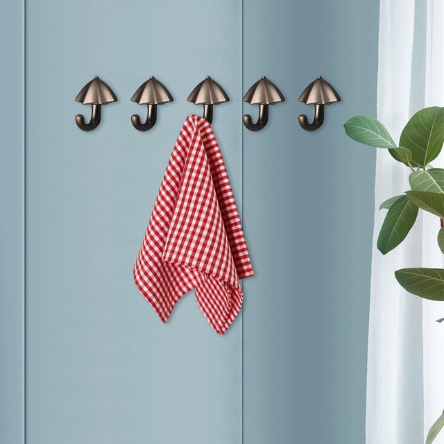 5 uds ganchos para abrigos, ganchos para llaves de montaje en pared, decoraciones, ganchos para ropa de armario, ganchos de pared, ganchos de utilidad Gris