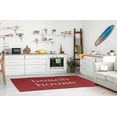 thumbnail image 4 of Simply Daisy 5' x 7' Beach House Nautical Chenille Rug, Ligonberry Red, 4 of 4