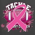 thumbnail image 6 of Wild Bobby Tougher Than Cancer Football Paint Splatters Breast Cancer Awareness Men Long Sleeve Shirt, Charcoal, Medium, 6 of 6