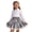 Gray, variant on Fozruso Girls Lace Bowknot Pleated Mini Skirt Elegant Formal A Line Short Skirt Back to School Outfits(Black)