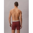 thumbnail image 5 of Calvin Klein Men's Brushed Microfiber Stretch Boxer Briefs Teenie Deluster Emblem/Dark Berry Large, 5 of 6